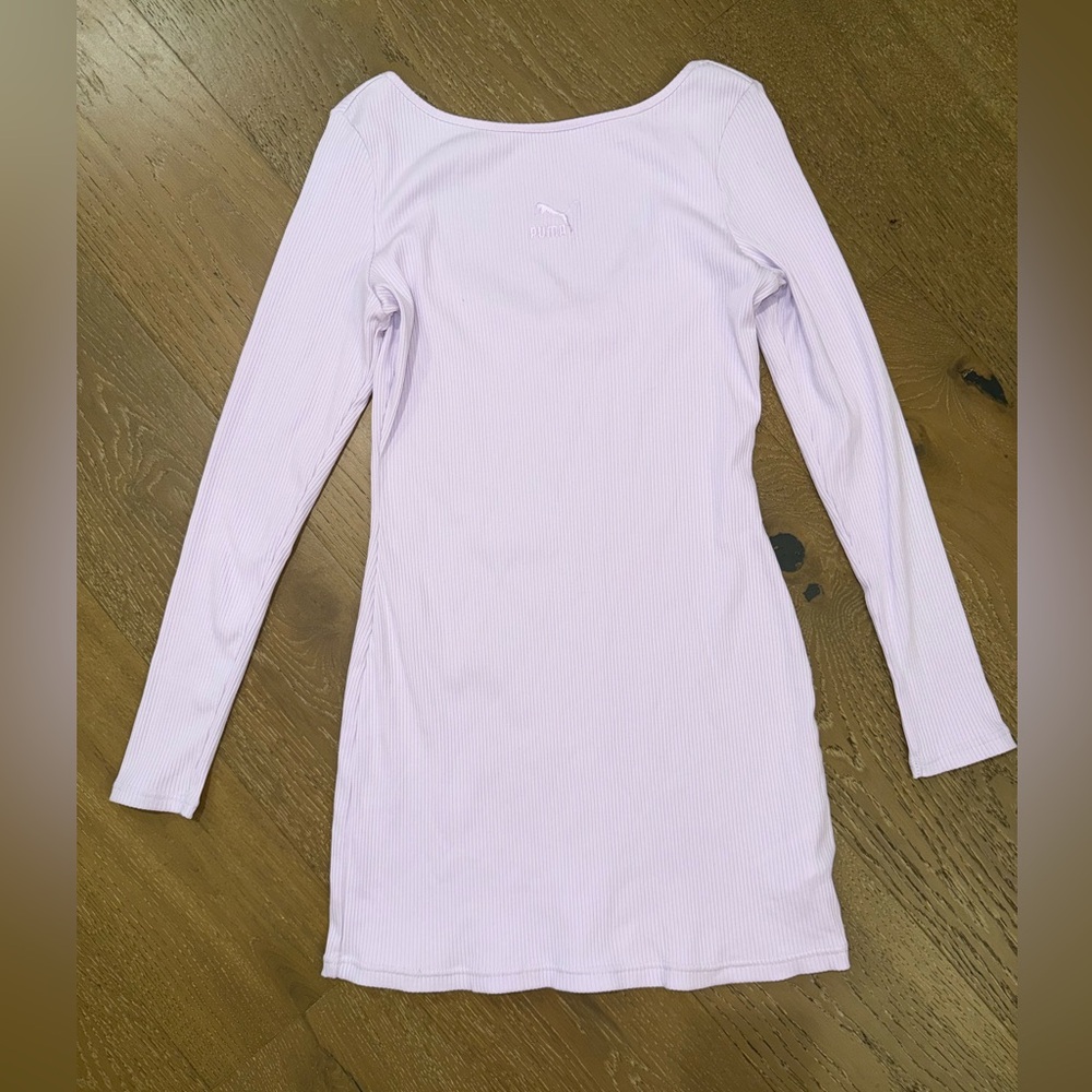 Puma Lavender Ribbed Long Sleeve Top